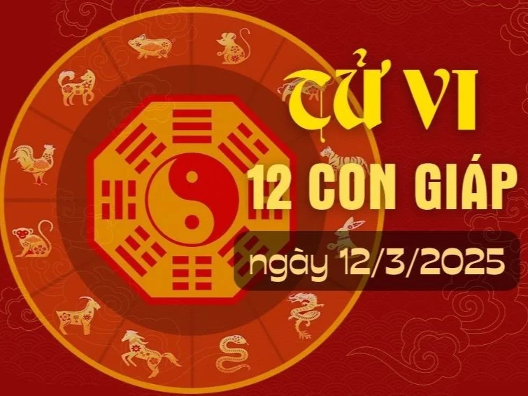 Tử Vi 12 Con Giáp Hôm Nay Thứ 4 Ngày 12/3/2025: Tí Bạp Bệnh, Dậu Có Tiền